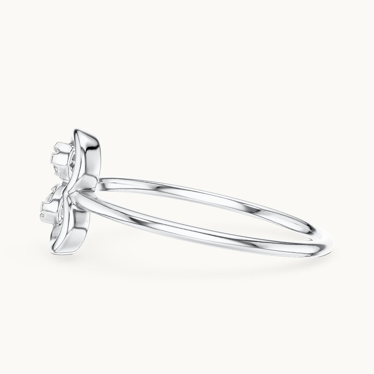 Round Cut Lab Grown Diamond Cluster Ring, 0.10ct Total, Solid Gold