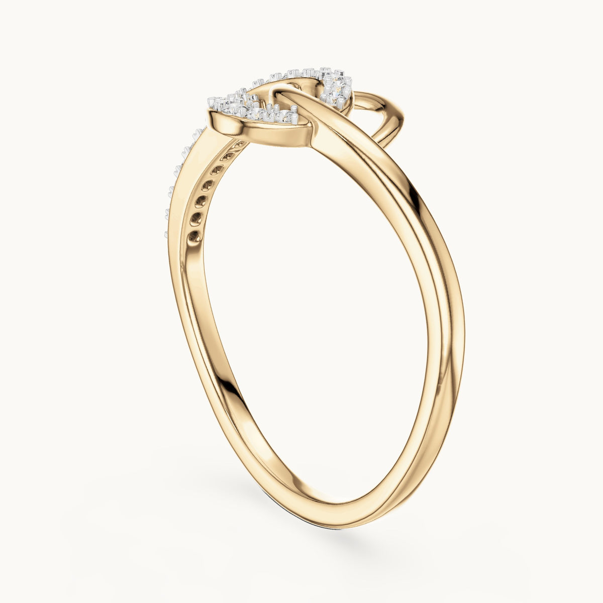 Round Cut Lab Grown Diamond Cluster Ring, 0.12ct Total, Solid Gold