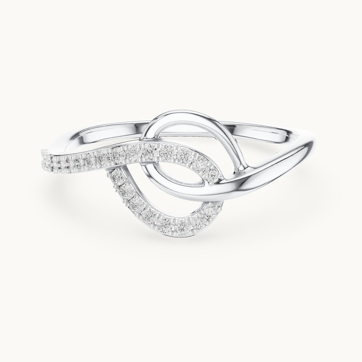 Round Cut Lab Grown Diamond Cluster Ring, 0.12ct Total, Solid Gold