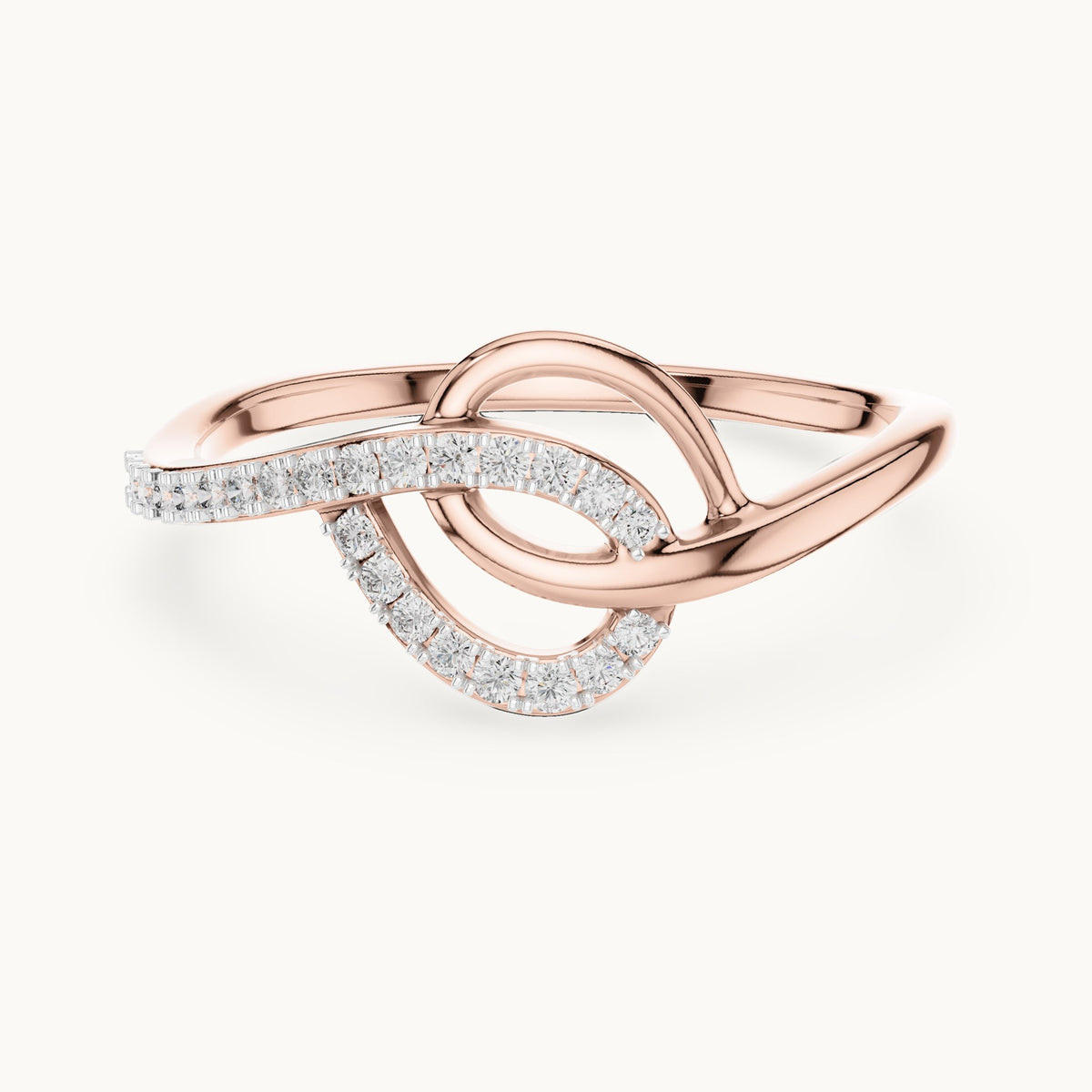 Round Cut Lab Grown Diamond Cluster Ring, 0.12ct Total, Solid Gold