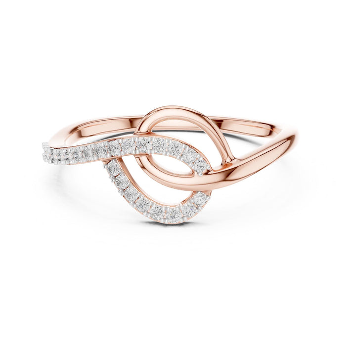 Round Cut Lab Grown Diamond Cluster Ring, 0.12ct Total, Solid Gold