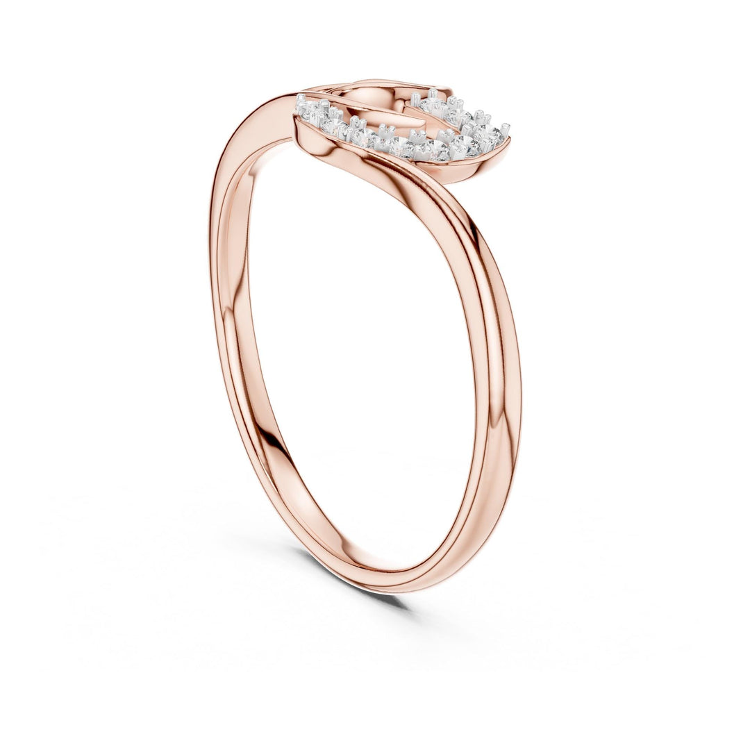 Round Cut Lab Grown Diamond Cluster Ring, 0.07ct Total, Solid Gold