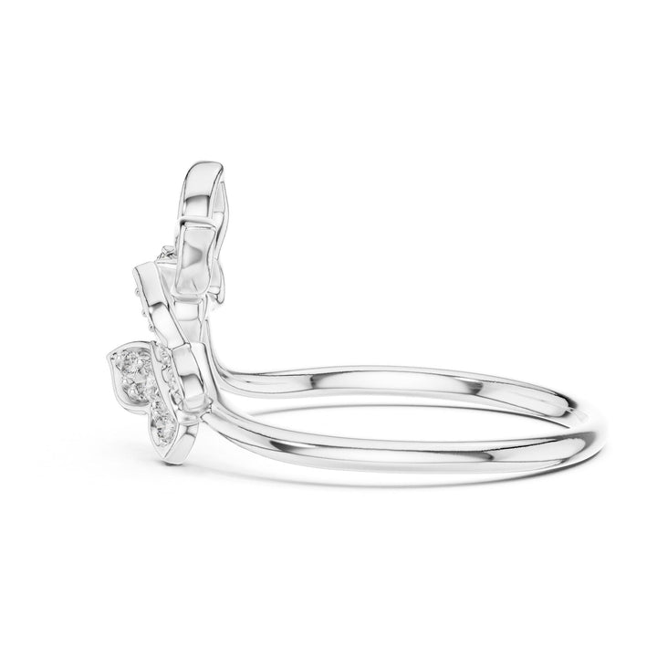 Round Cut Lab Grown Diamond Cluster Ring, 0.10ct Total, Solid Gold