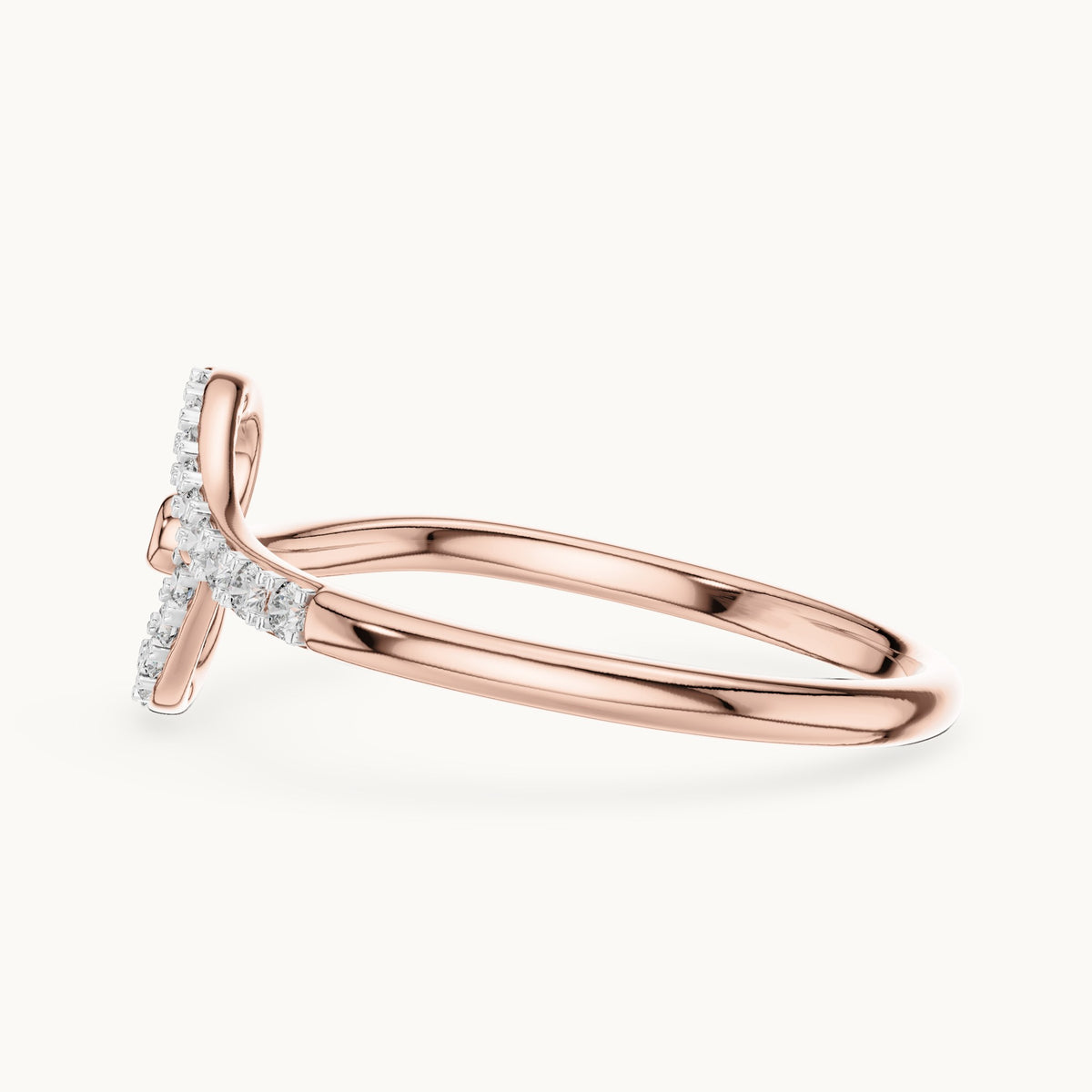 Round Cut Lab Grown Diamond Cluster Ring, 0.08ct Total, Solid Gold