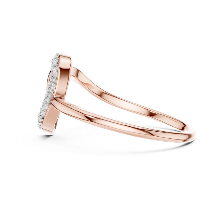 Round Cut Lab Grown Diamond Cluster Ring, 0.12ct Total, Solid Gold