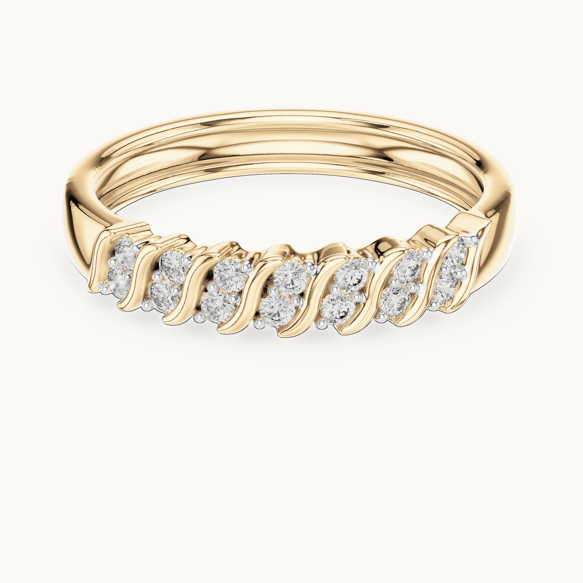Round Cut Lab Grown Diamond Cluster Ring, 0.17ct Total, Solid Gold