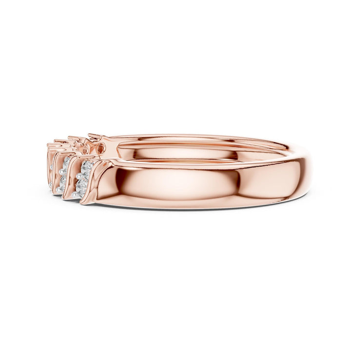Round Cut Lab Grown Diamond Cluster Ring, 0.17ct Total, Solid Gold