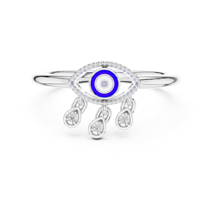 Round Cut Lab Grown Diamond Cluster Ring, 0.02ct Total, Solid Gold