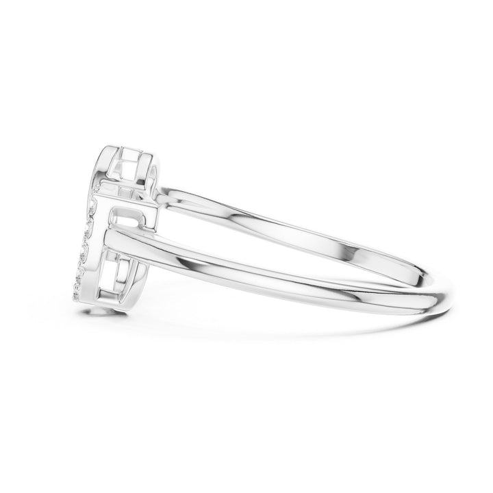 Round Cut Lab Grown Diamond Cluster Ring, 0.09ct Total, Solid Gold