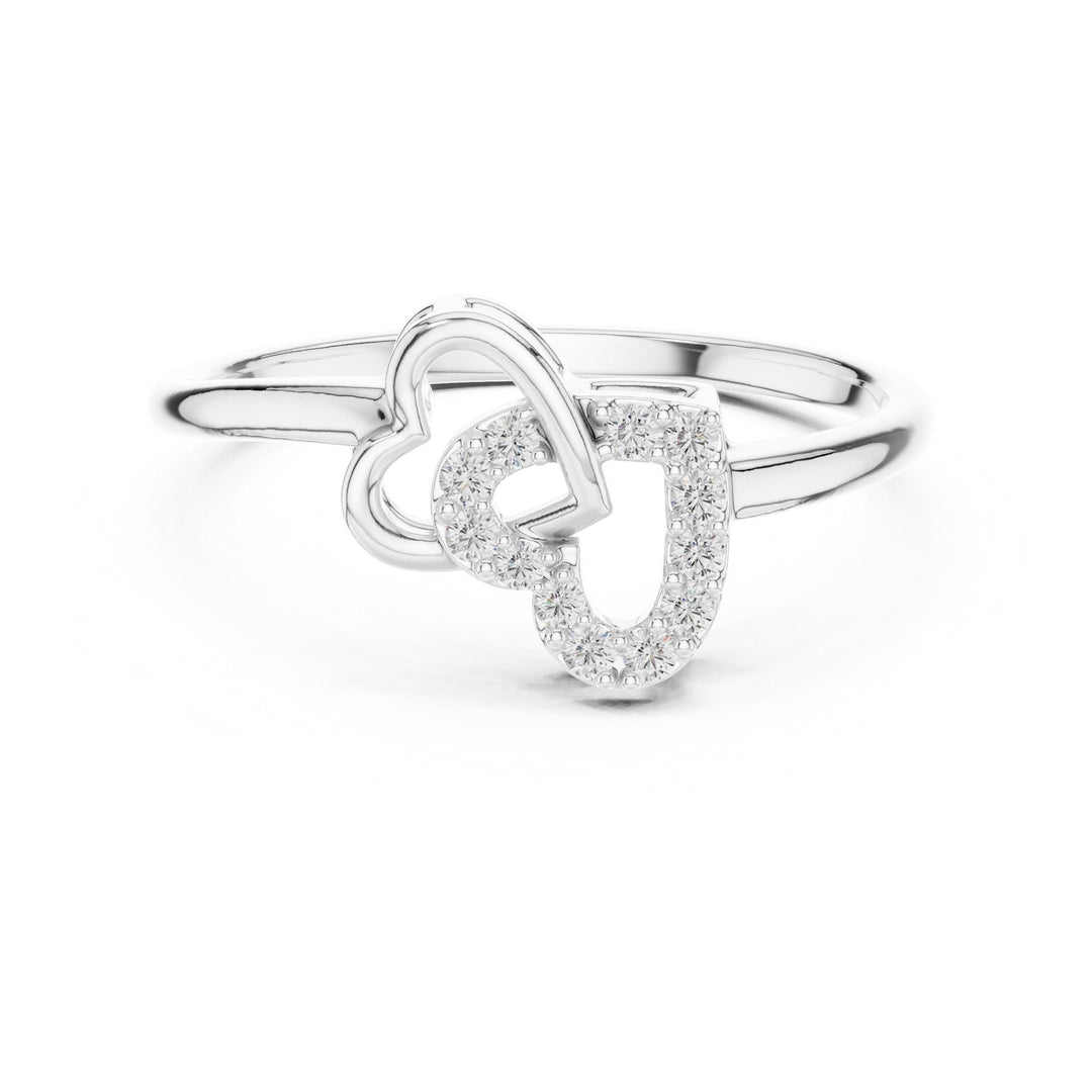 Round Cut Lab Grown Diamond Cluster Ring, 0.09ct Total, Solid Gold