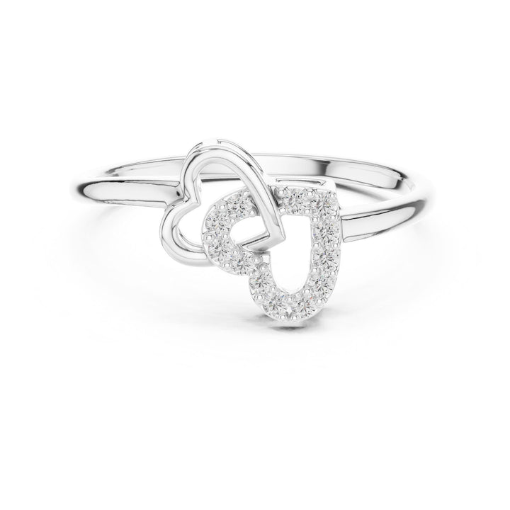 Round Cut Lab Grown Diamond Cluster Ring, 0.09ct Total, Solid Gold