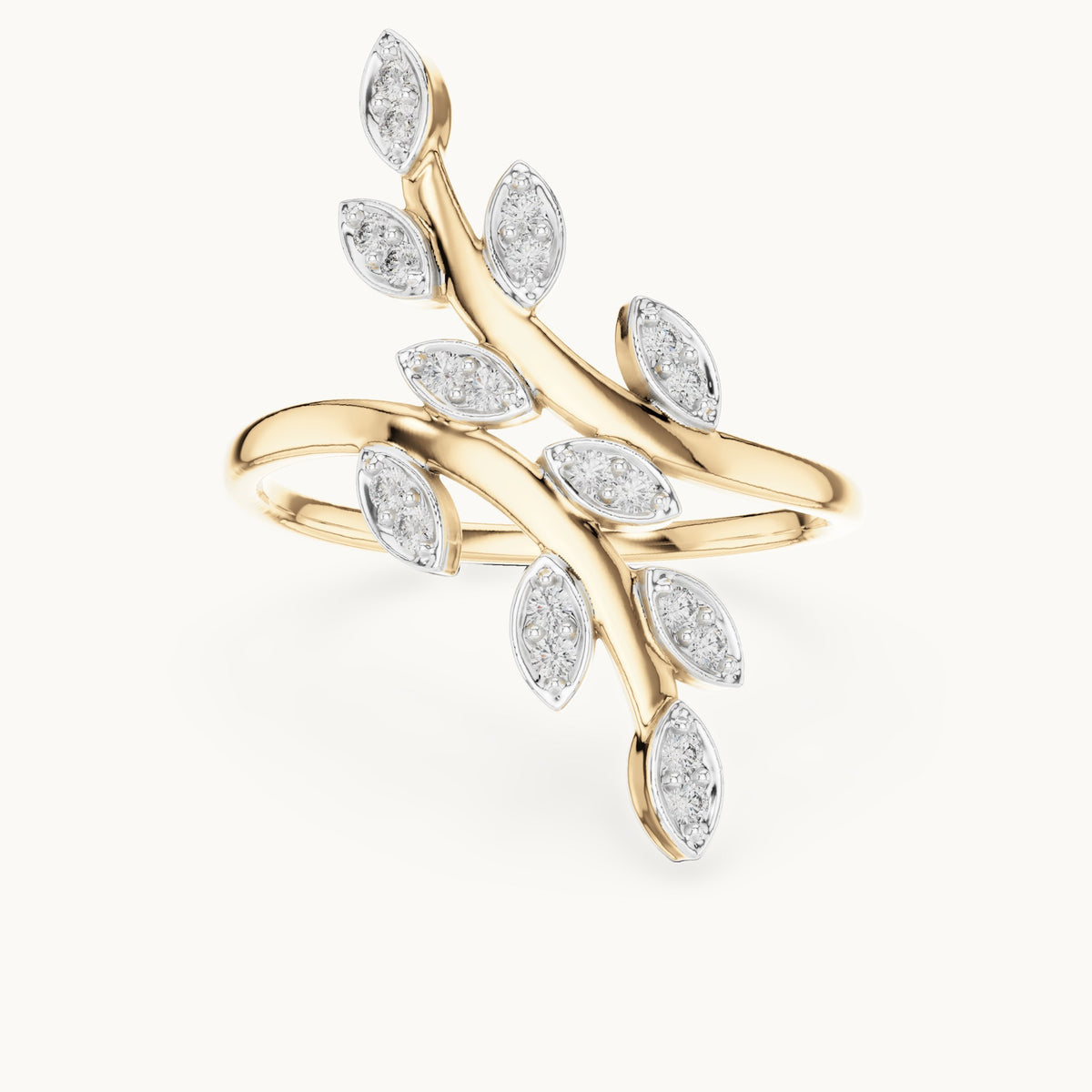 Round Cut Lab Grown Diamond Cluster Ring, 0.16ct Total, Solid Gold