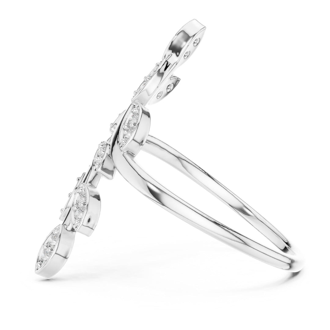 Round Cut Lab Grown Diamond Cluster Ring, 0.16ct Total, Solid Gold