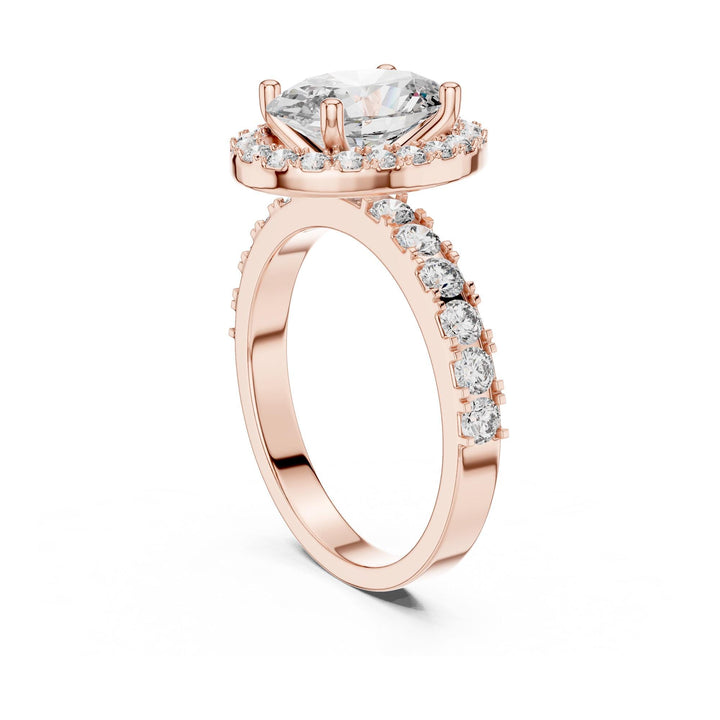 Oval Cut Lab Grown Diamond Solitaire Ring, 2.44ct Total, Solid Gold