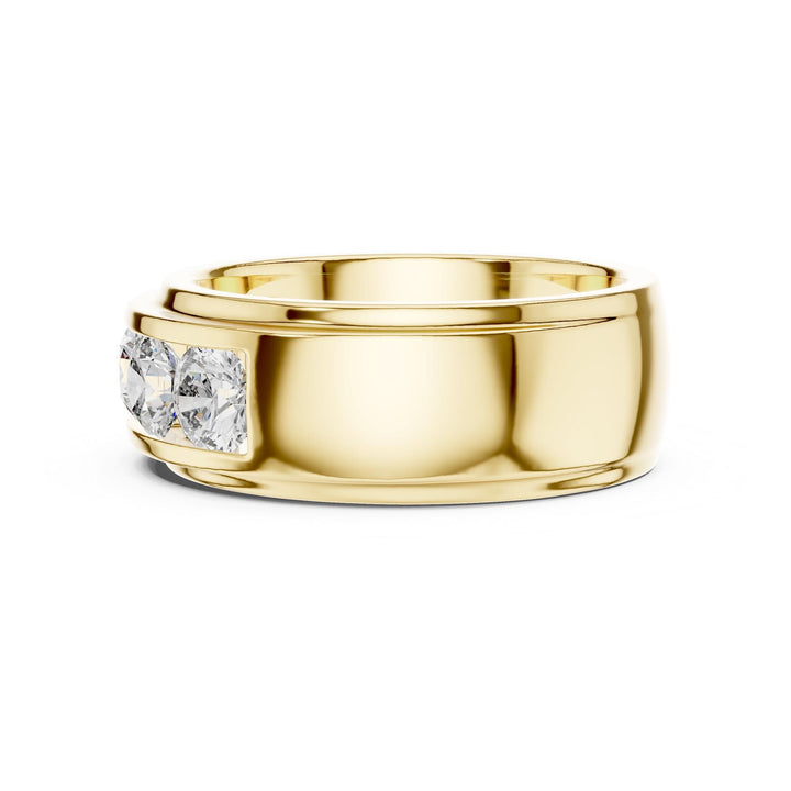 Round Cut Lab Grown Diamond Cluster Ring, 1.75ct Total, Solid Gold