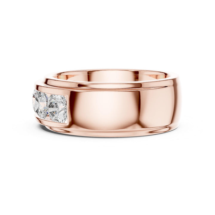 Round Cut Lab Grown Diamond Cluster Ring, 1.75ct Total, Solid Gold