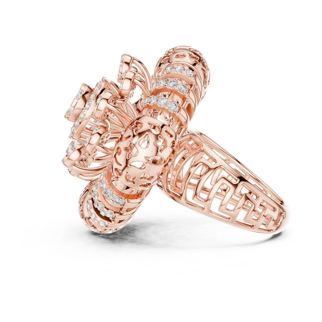 Round Cut Lab Grown Diamond Half Eternity Band, 1.98ct Total, Solid Gold