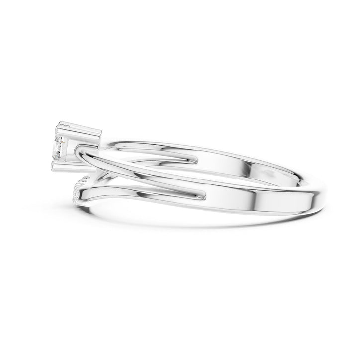 Round Cut Lab Grown Diamond Cluster Ring, 0.18ct Total, Solid Gold