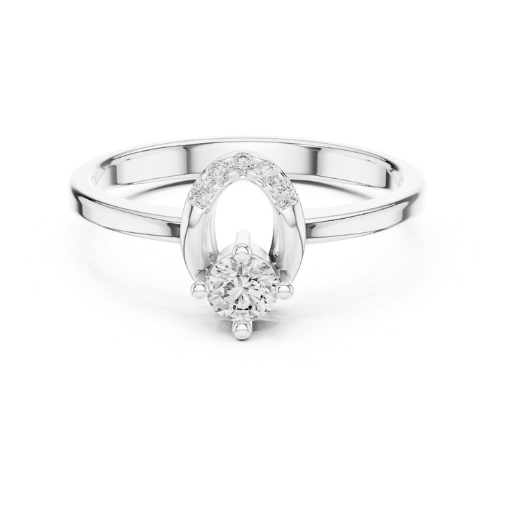 Round Cut Lab Grown Diamond Cluster Ring, 0.18ct Total, Solid Gold