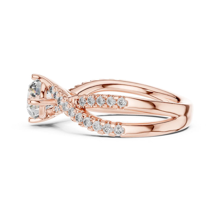 Round Cut Lab Grown Diamond Solitaire Ring, 1.38ct Total, Solid Gold