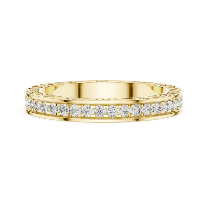 Round Cut Lab Grown Diamond Full Eternity Band, 0.50ct Total, Solid Gold