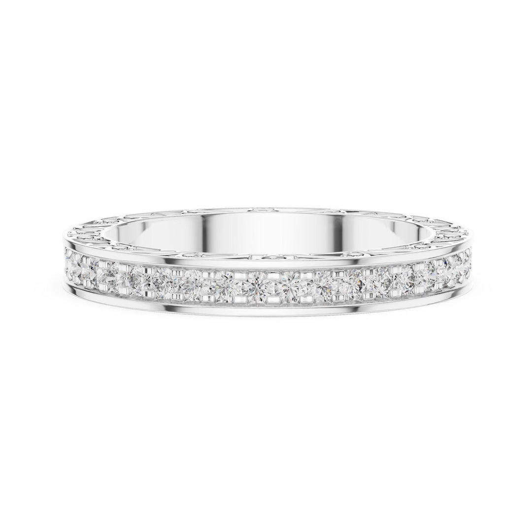Round Cut Lab Grown Diamond Full Eternity Band, 0.50ct Total, Solid Gold