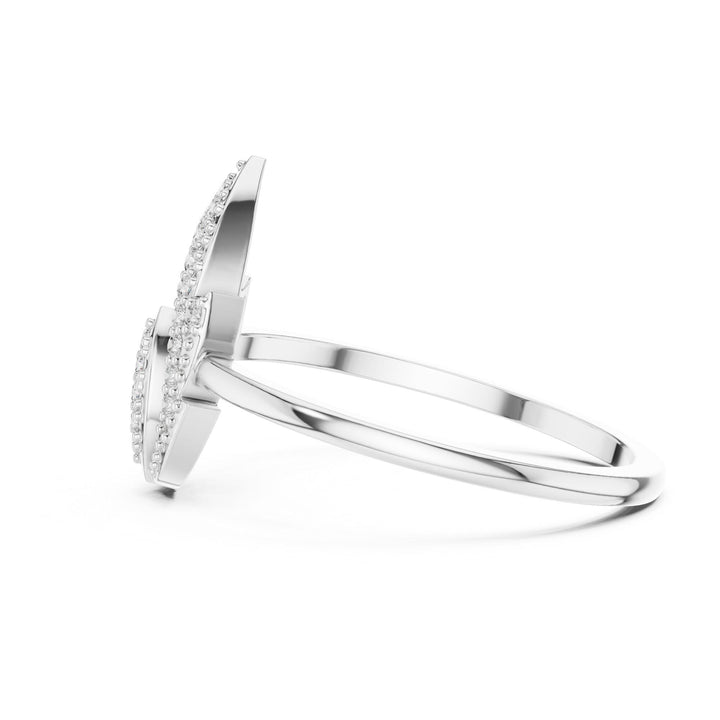Round Cut Lab Grown Diamond Cluster Ring, 0.14ct Total, Solid Gold