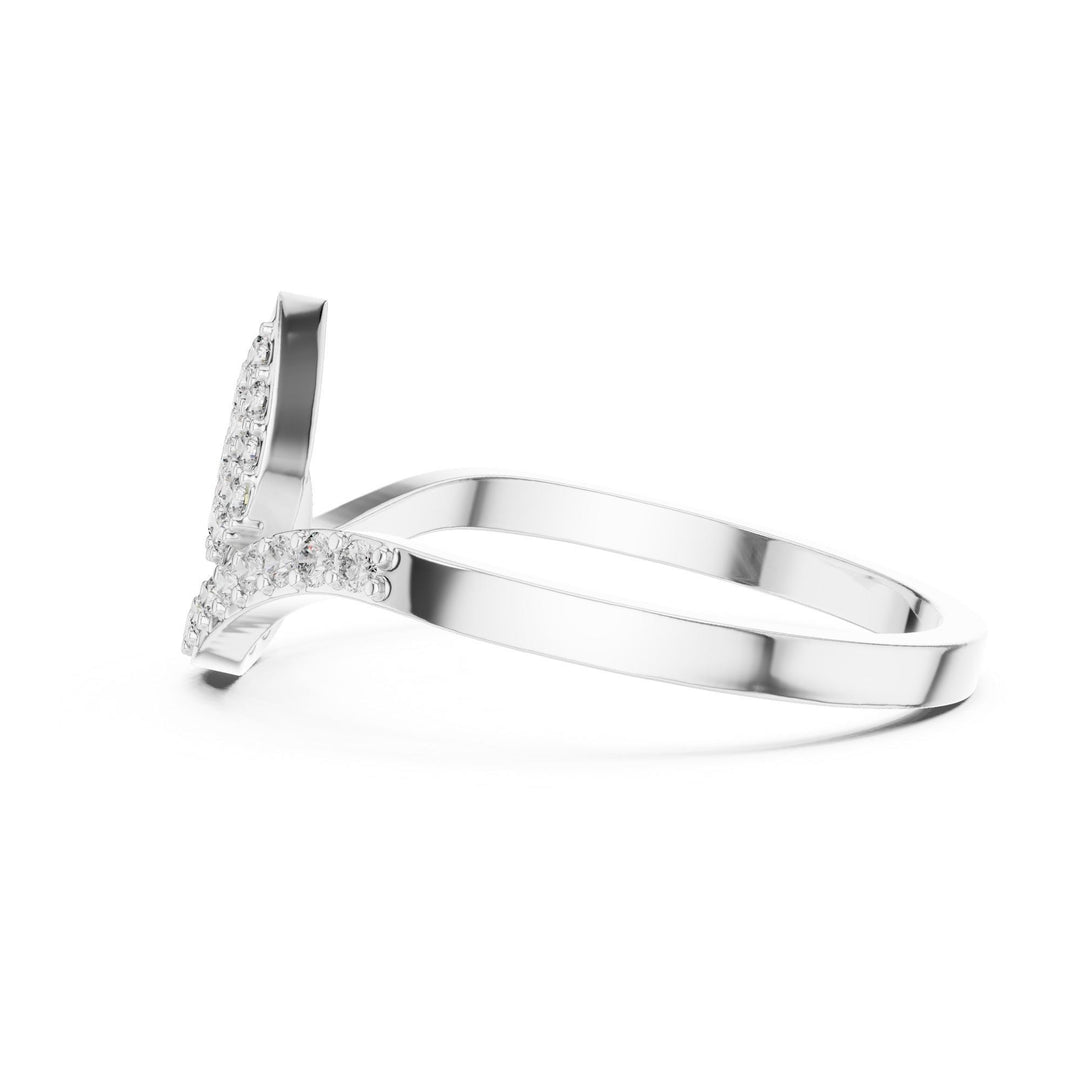 Round Cut Lab Grown Diamond Cluster Ring, 0.16ct Total, Solid Gold