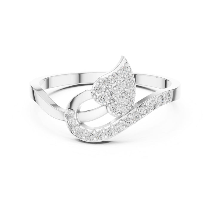 Round Cut Lab Grown Diamond Cluster Ring, 0.16ct Total, Solid Gold