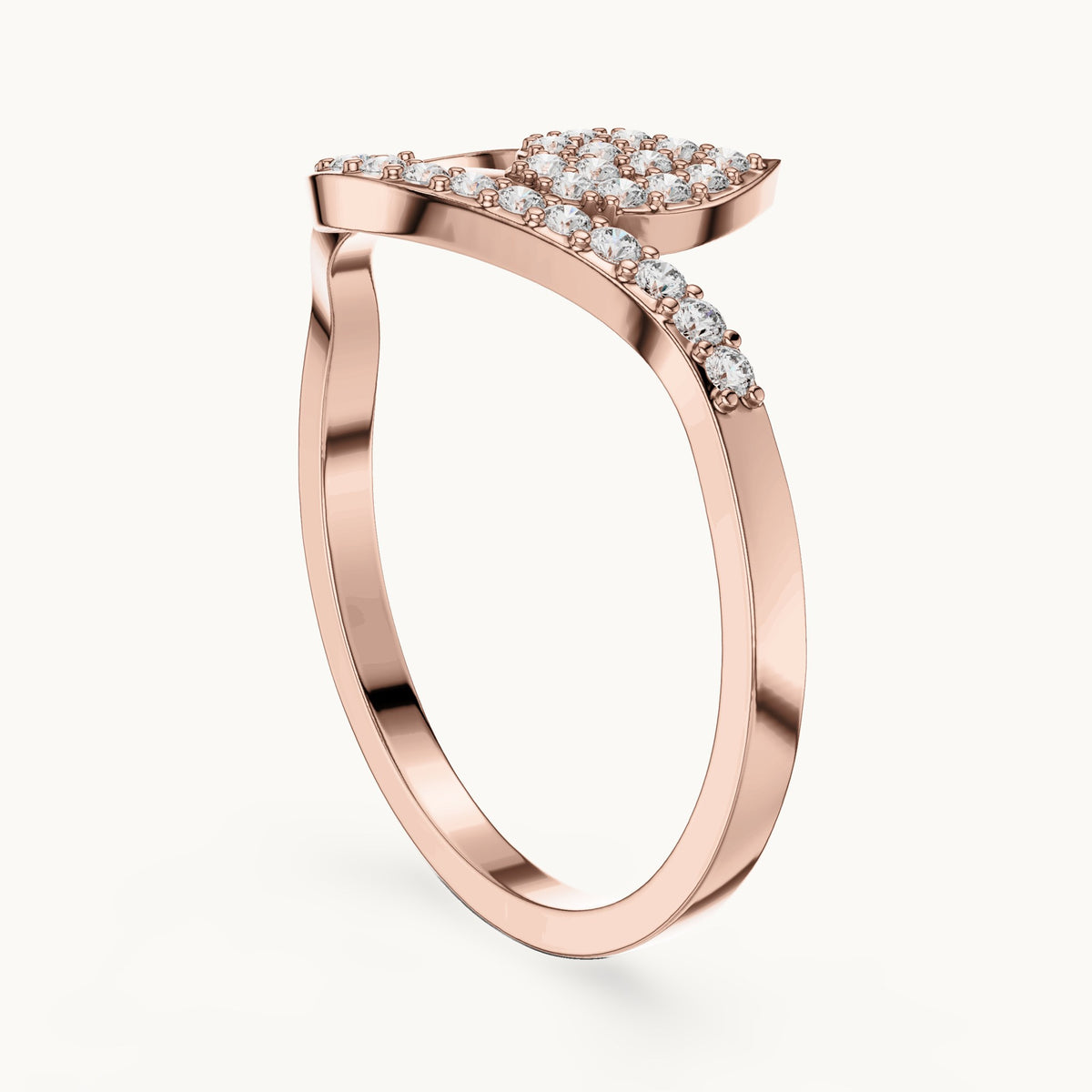 Round Cut Lab Grown Diamond Cluster Ring, 0.16ct Total, Solid Gold