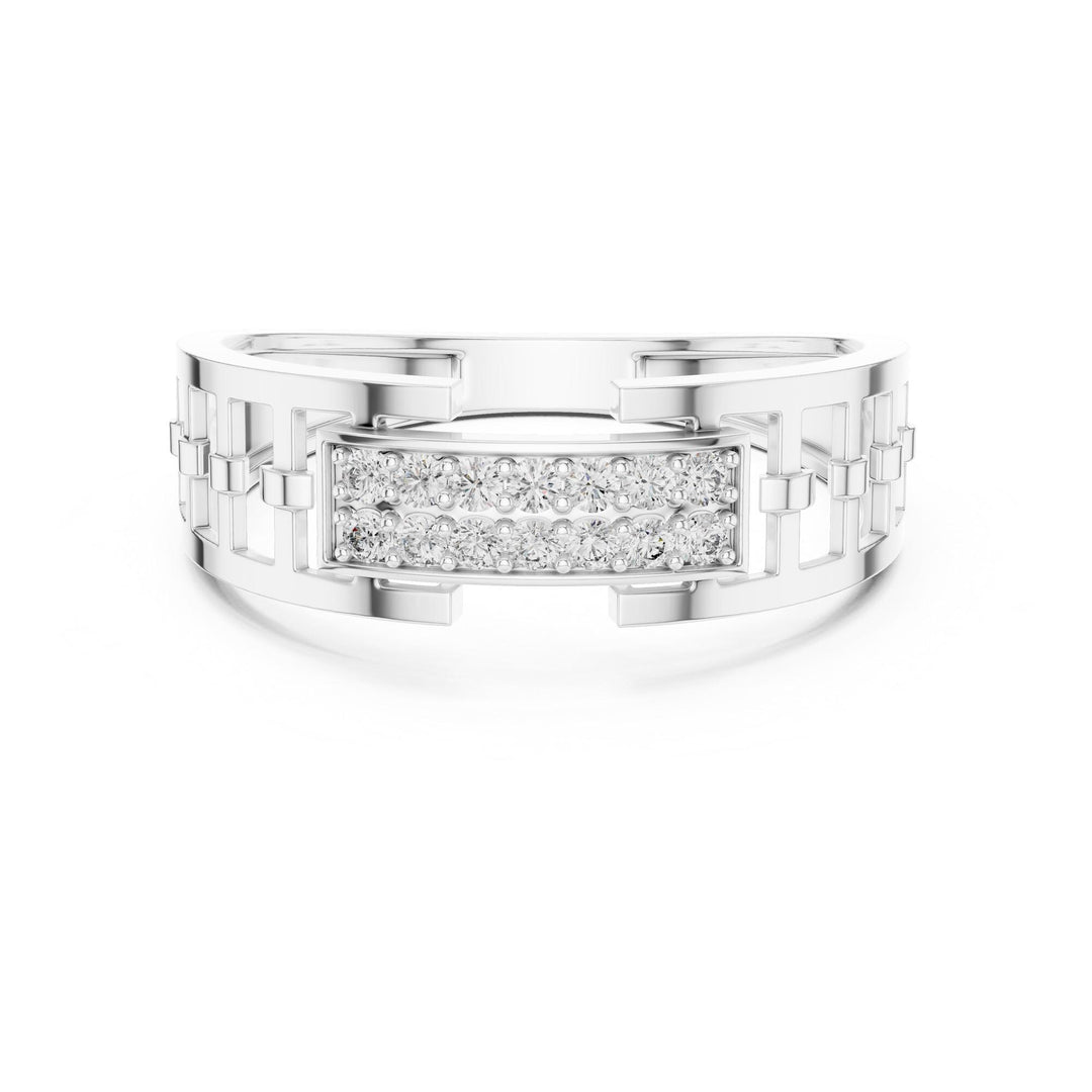 Round Cut Lab Grown Diamond Cluster Ring, 0.17ct Total, Solid Gold