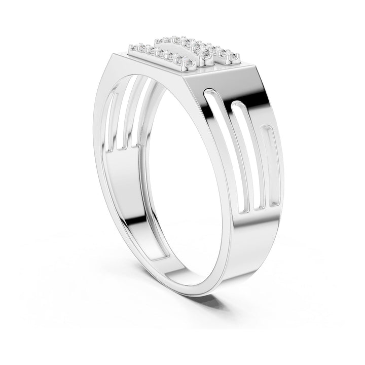 Round Cut Lab Grown Diamond Cluster Ring, 0.17ct Total, Solid Gold