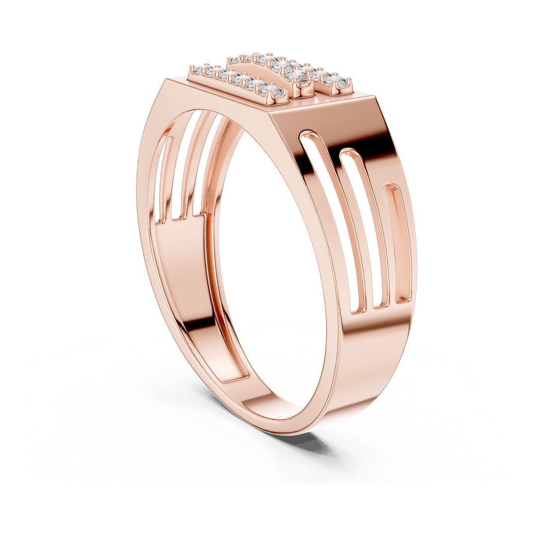 Round Cut Lab Grown Diamond Cluster Ring, 0.17ct Total, Solid Gold