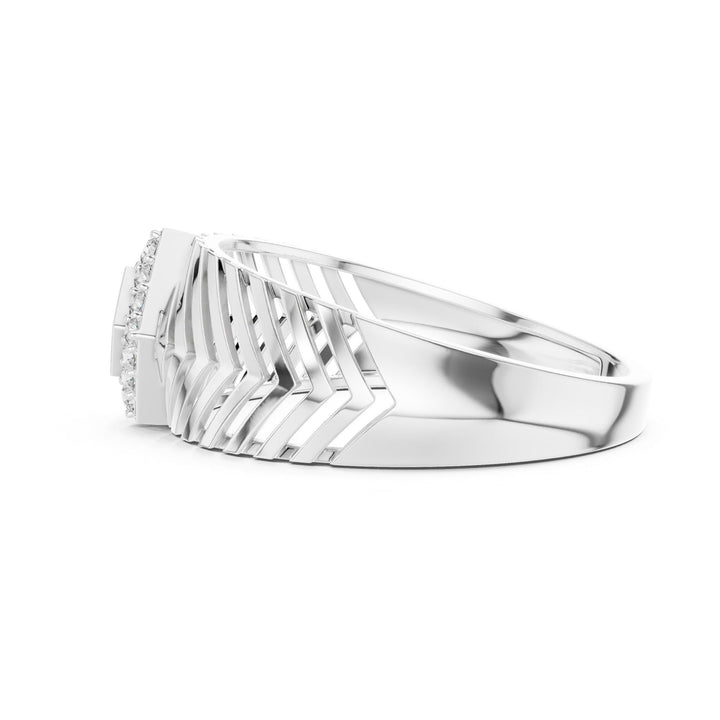 Round Cut Lab Grown Diamond Cluster Ring, 0.13ct Total, Solid Gold
