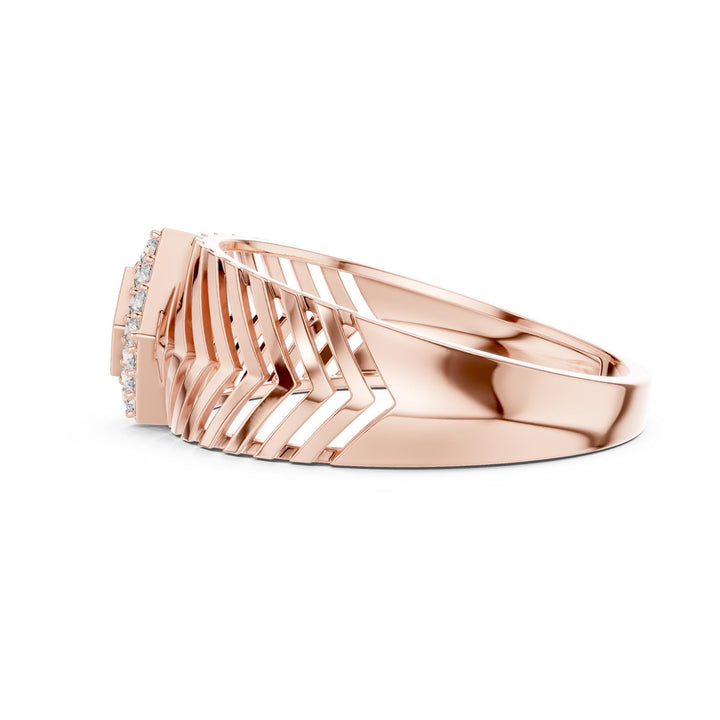 Round Cut Lab Grown Diamond Cluster Ring, 0.13ct Total, Solid Gold