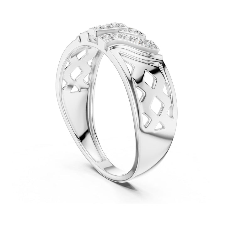 Round Cut Lab Grown Diamond Cluster Ring, 0.17ct Total, Solid Gold