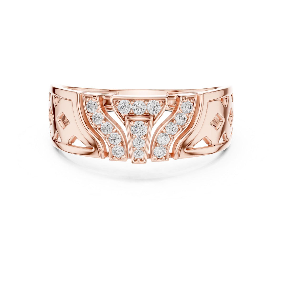 Round Cut Lab Grown Diamond Cluster Ring, 0.17ct Total, Solid Gold