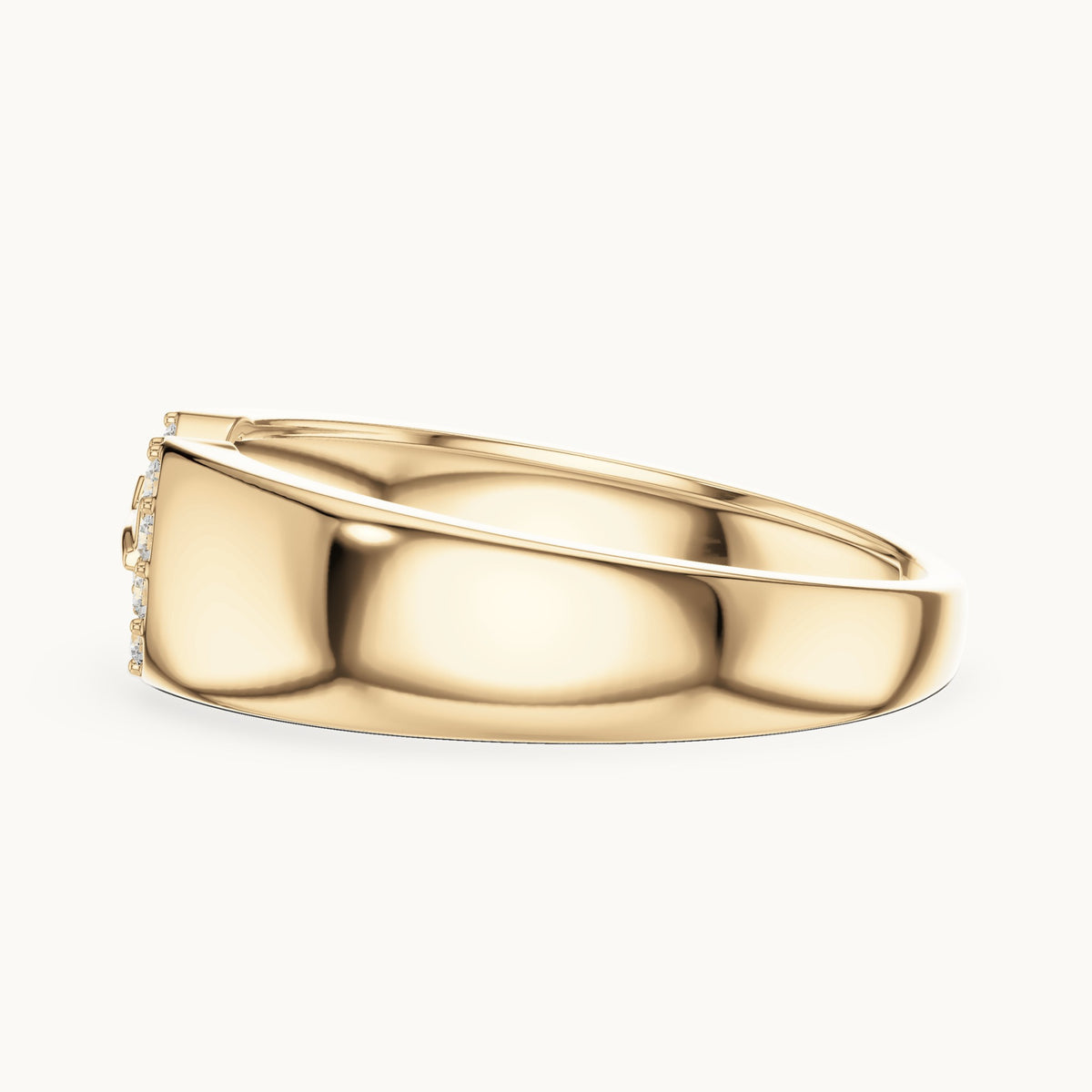 Round Cut Lab Grown Diamond Cluster Ring, 0.14ct Total, Solid Gold