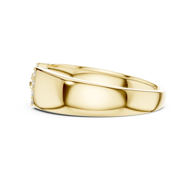 Round Cut Lab Grown Diamond Cluster Ring, 0.14ct Total, Solid Gold