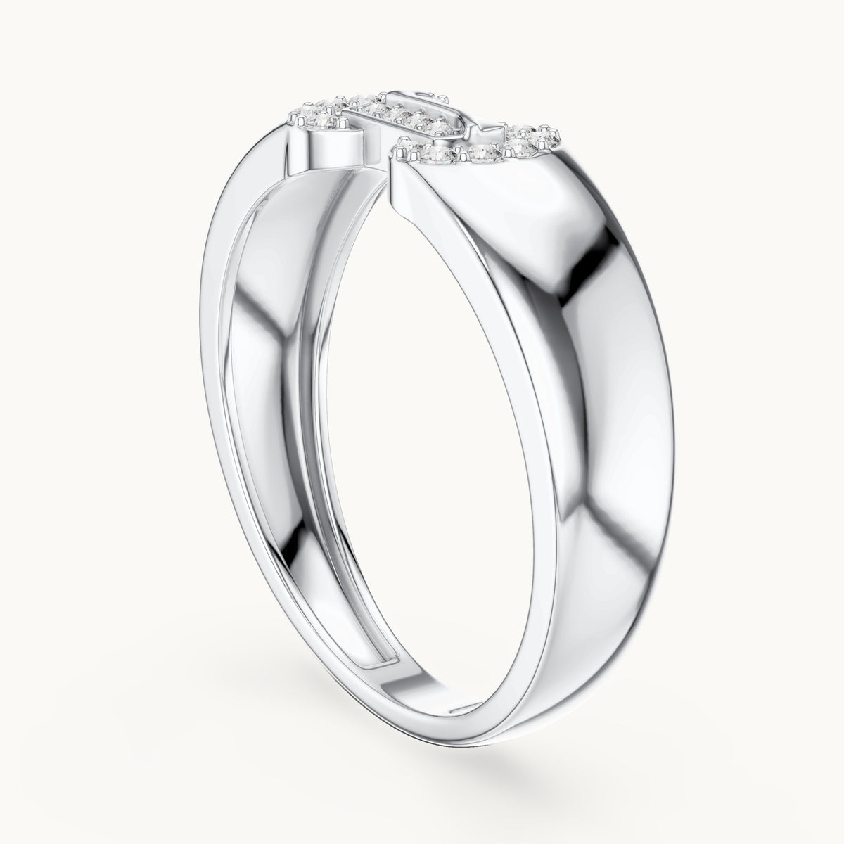 Round Cut Lab Grown Diamond Cluster Ring, 0.14ct Total, Solid Gold
