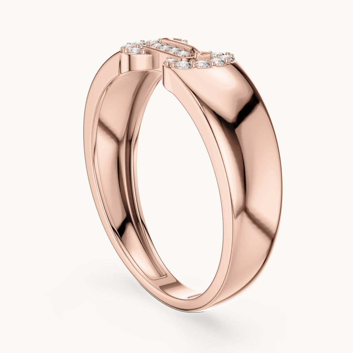 Round Cut Lab Grown Diamond Cluster Ring, 0.14ct Total, Solid Gold
