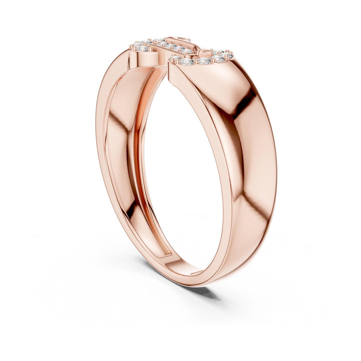 Round Cut Lab Grown Diamond Cluster Ring, 0.14ct Total, Solid Gold