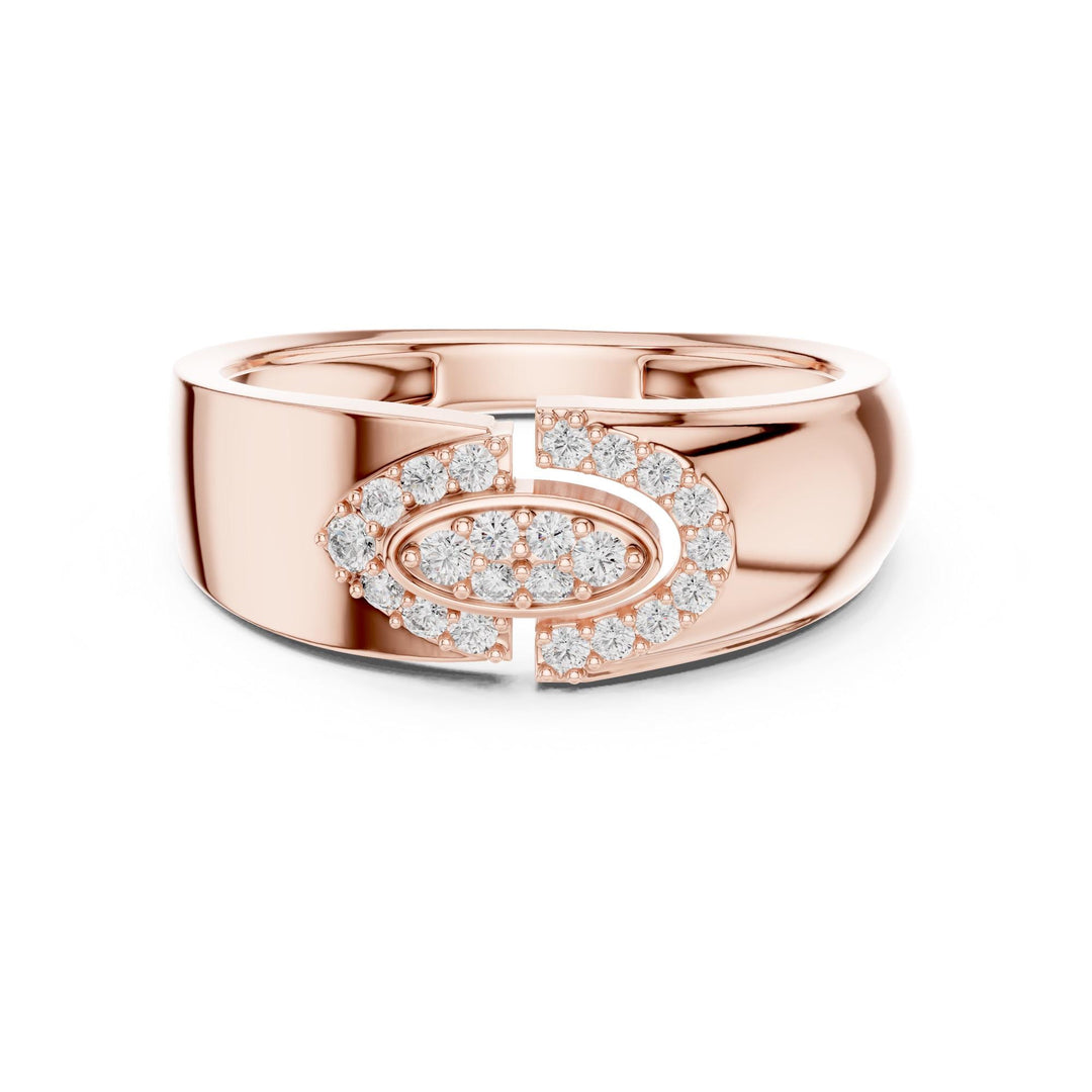 Round Cut Lab Grown Diamond Cluster Ring, 0.22ct Total, Solid Gold