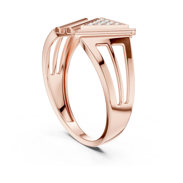 Round Cut Lab Grown Diamond Cluster Ring, 0.12ct Total, Solid Gold