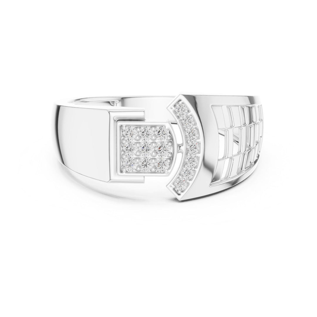 Round Cut Lab Grown Diamond Cluster Ring, 0.17ct Total, Solid Gold