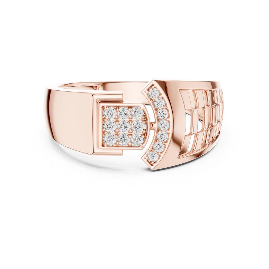 Round Cut Lab Grown Diamond Cluster Ring, 0.17ct Total, Solid Gold