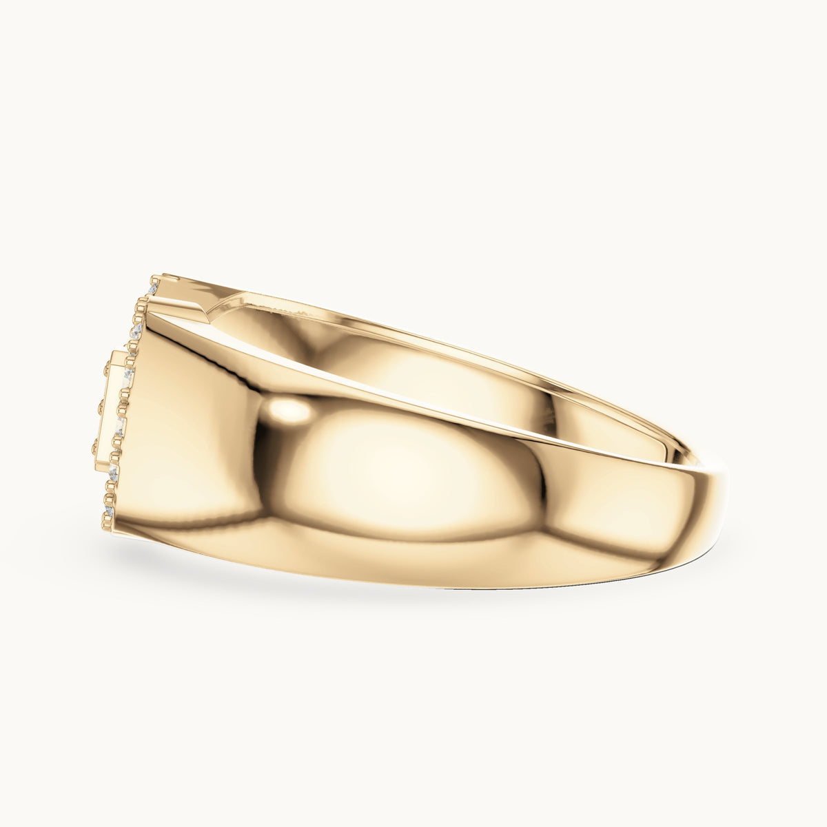 Round Cut Lab Grown Diamond Cluster Ring, 0.25ct Total, Solid Gold