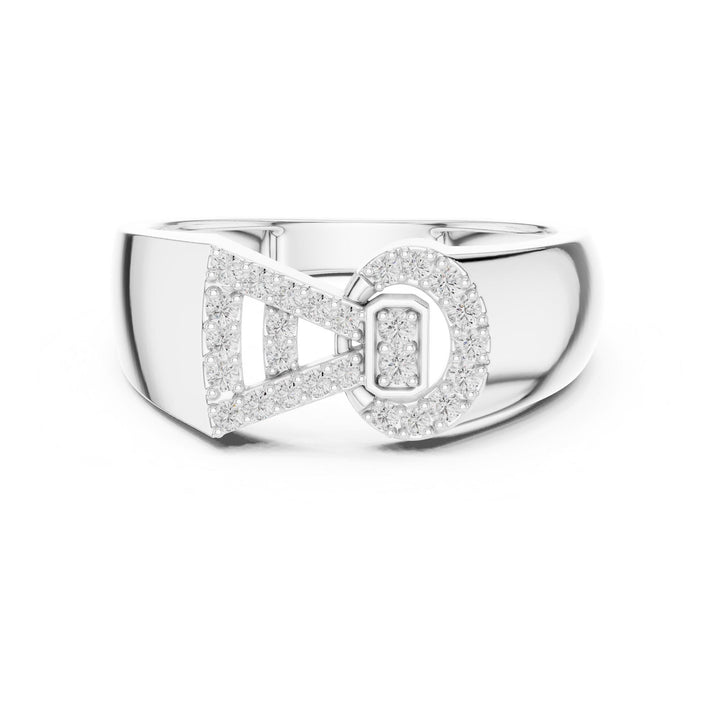 Round Cut Lab Grown Diamond Cluster Ring, 0.25ct Total, Solid Gold