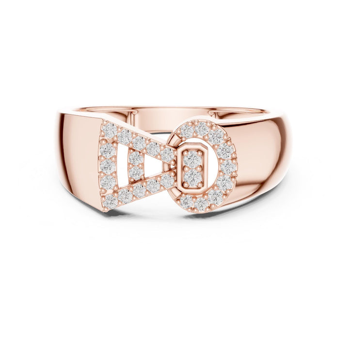 Round Cut Lab Grown Diamond Cluster Ring, 0.25ct Total, Solid Gold
