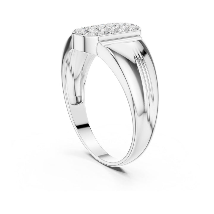 Round Cut Lab Grown Diamond Cluster Ring, 0.30ct Total, Solid Gold